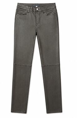 J Brand Gold Rush Metallic Lamb Leather Pants 26